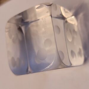 Baccarat Crystal Dice Figurine